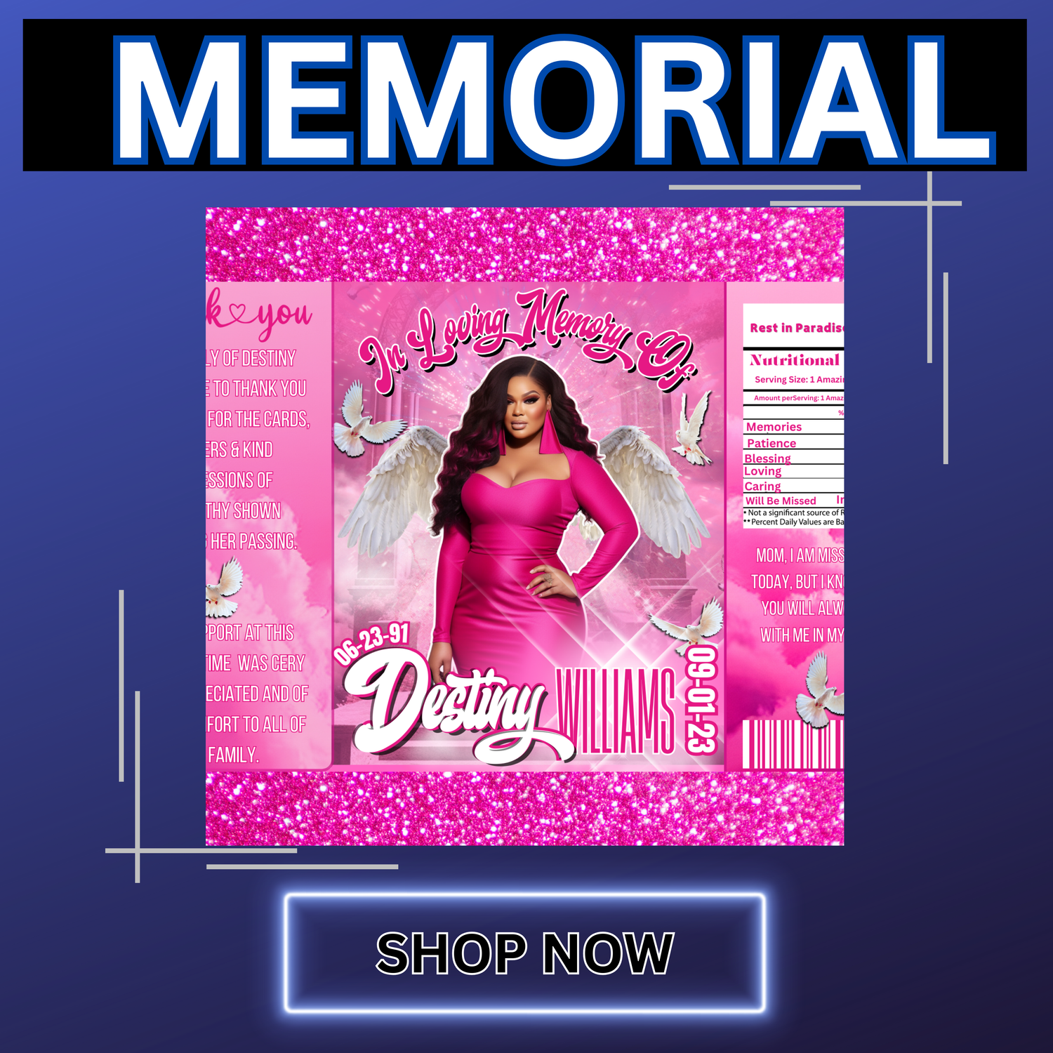 Memorial Digital Templates